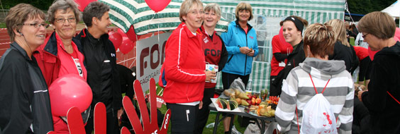 FOAs stand til kvindeløb i Aalborg 2010
